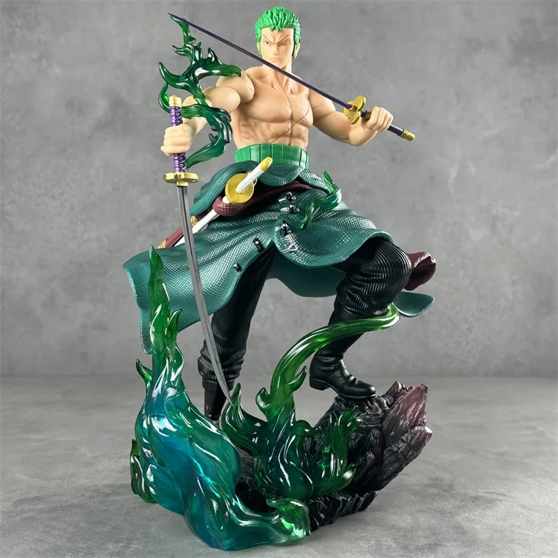 

31cm One Piece Anime Figure Roronoa Zoro Figures Pvc Gk Statue Figurine Model Doll Ornament Collection Room Decora Desk Toys Gif