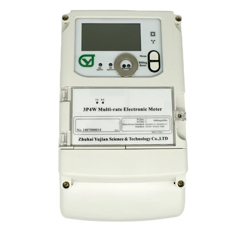 Three phase intelligent digital display electric power meter 3 phase multi-rate electricity meter 3*220V