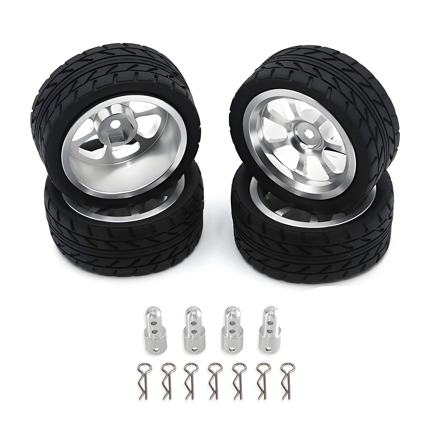 Voor MJX HYPER GO 14303 14302 14301 Metalen Wiel Banden 1/14 Rally CNC Hoge Sterkte Metalen Wielen Hoogte toenemende set