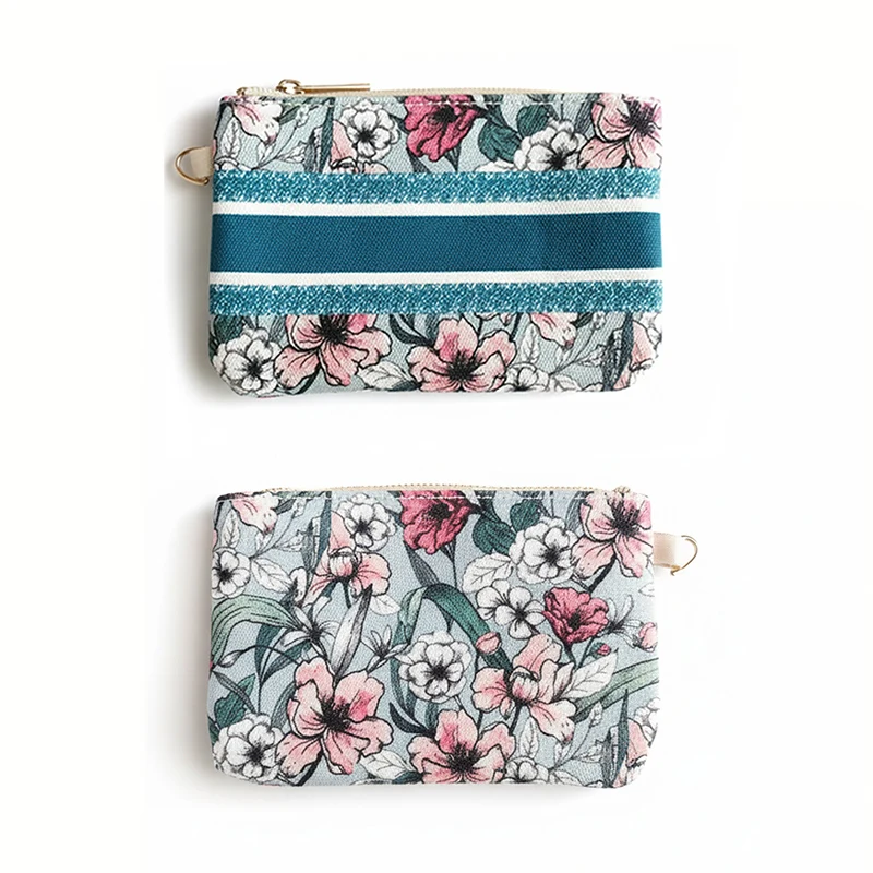 محفظة عملات معدنية أنيقة بأنماط مختلفة على كلا الجانبين، محفظة نسائية صغيرة الحجم، حقيبة يد صغيرة للعملات المعدنية #1