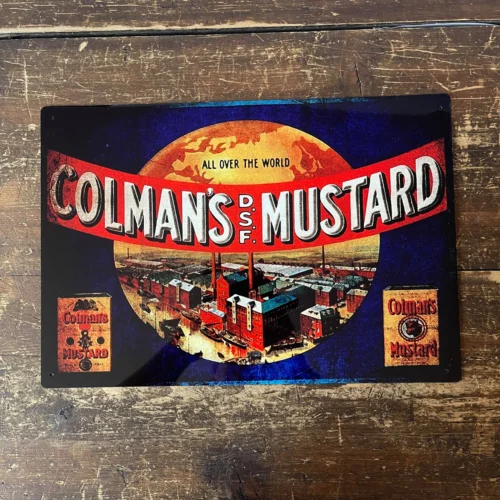 All Over The World Colmans Mustard - Metal Sign