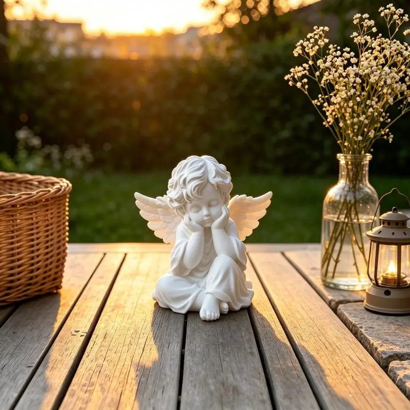 3D Printed Little Angel Statue Ornament Perfect For Home Bedroom Desktop Decoration Gfts