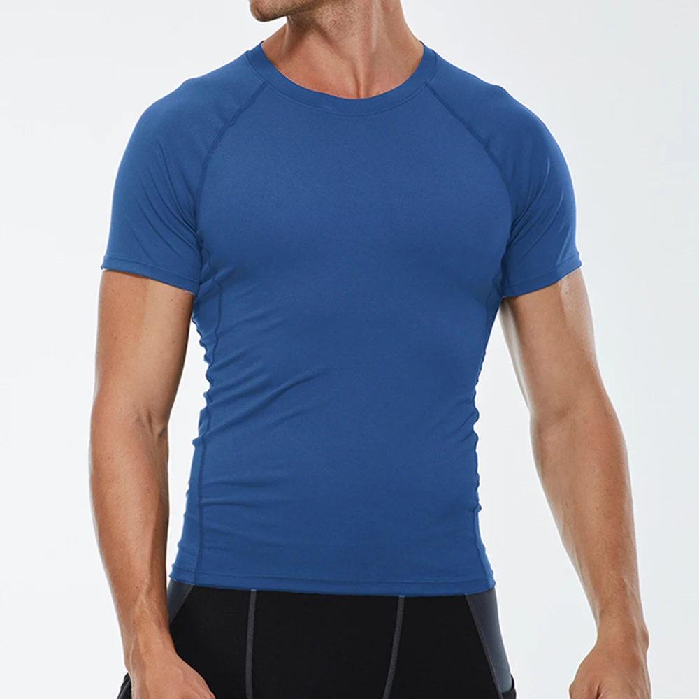Men's Compression Shirt Quick Dry Short Sleeve Sport T Shirt Gyms Running T-Shirt Men's Outdoors Fitness Breathable Tops
