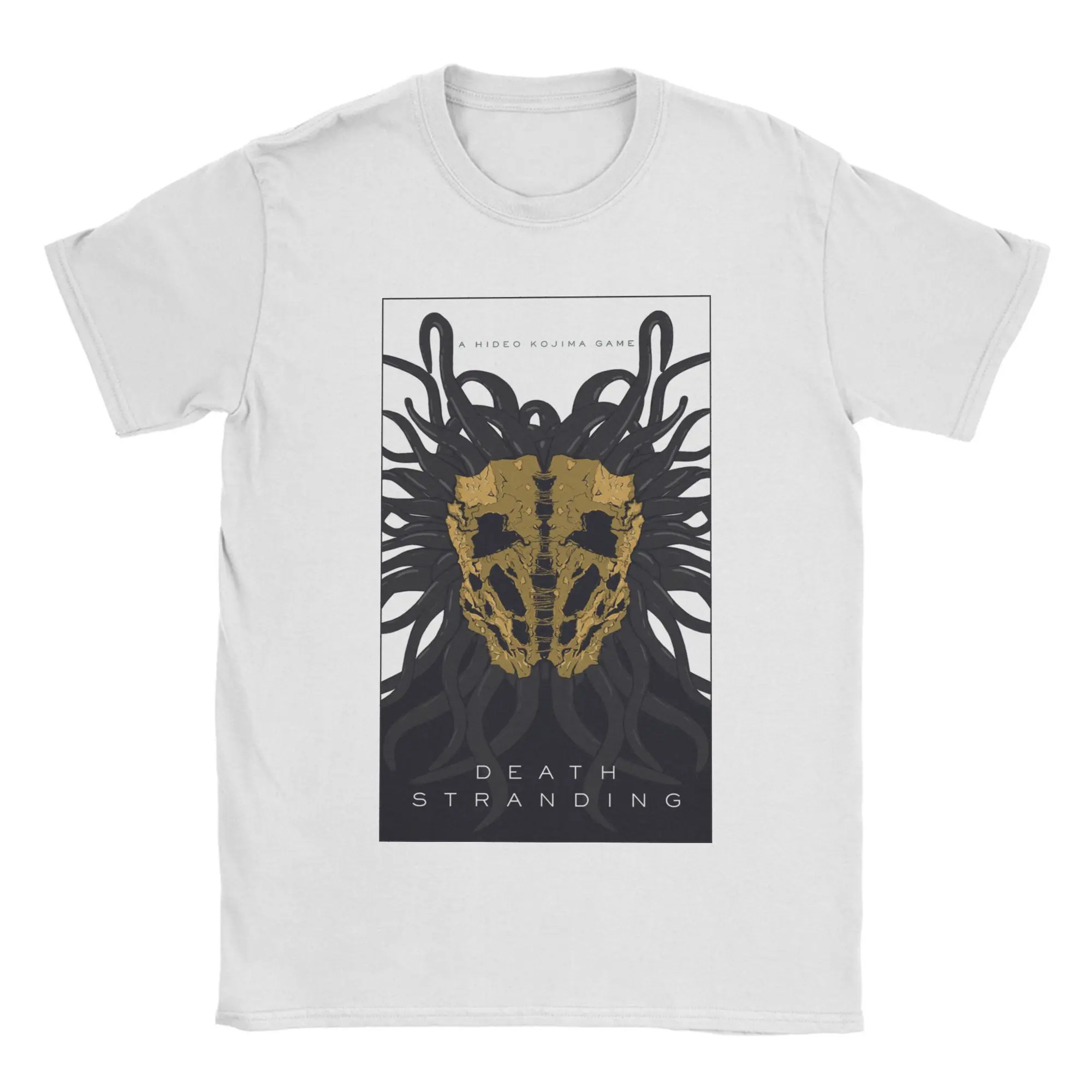 الموت الذين تقطعت بهم السبل 4th مقطورة مخلوق تي شيرت القطن الخالص تي شيرتات عجيبة الياقة المستديرة إنتاج كوجيما بلايز حجم كبير