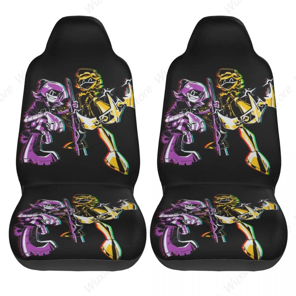 N And Uzi Doorman Universal Car Seat Cover Four Seasons Women Murder Drones Car Seat Mat Fabric Seat Protector