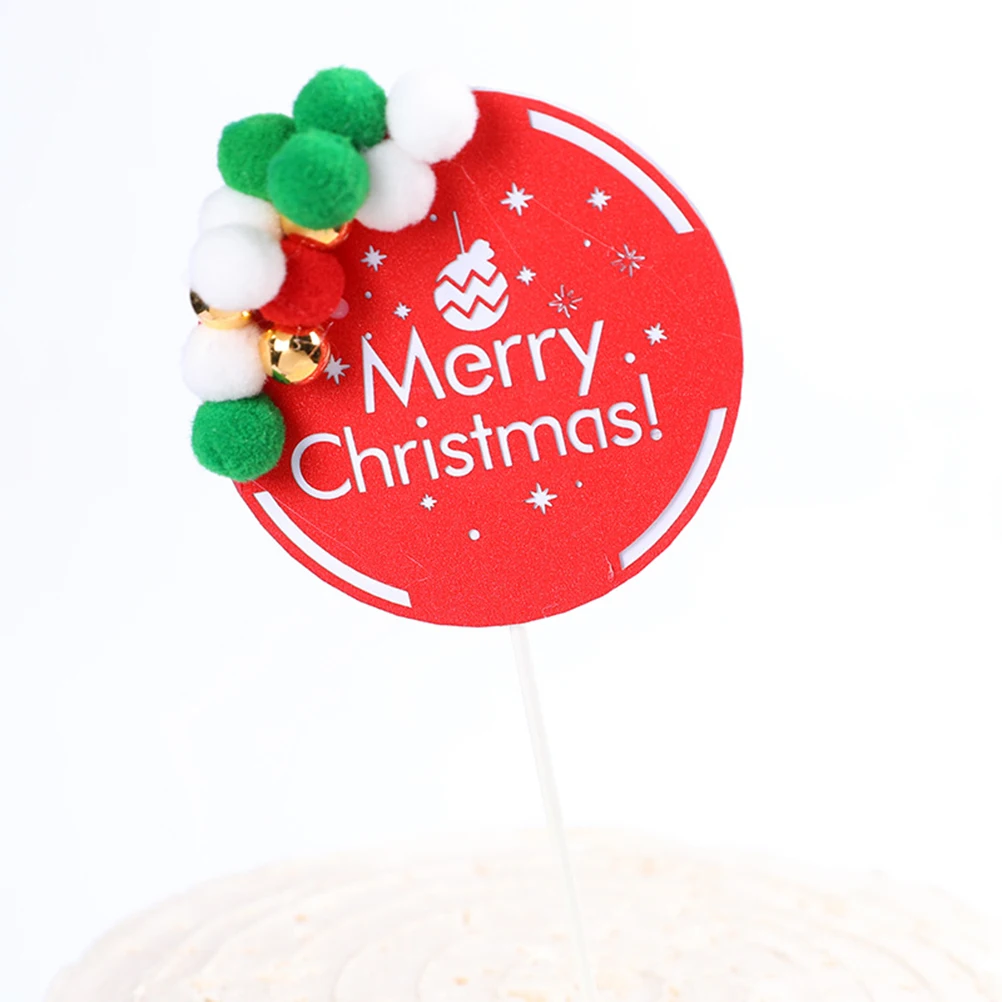 

Holiday Cupcake Picks Christmas Decoration Card Insert Small and Supplies