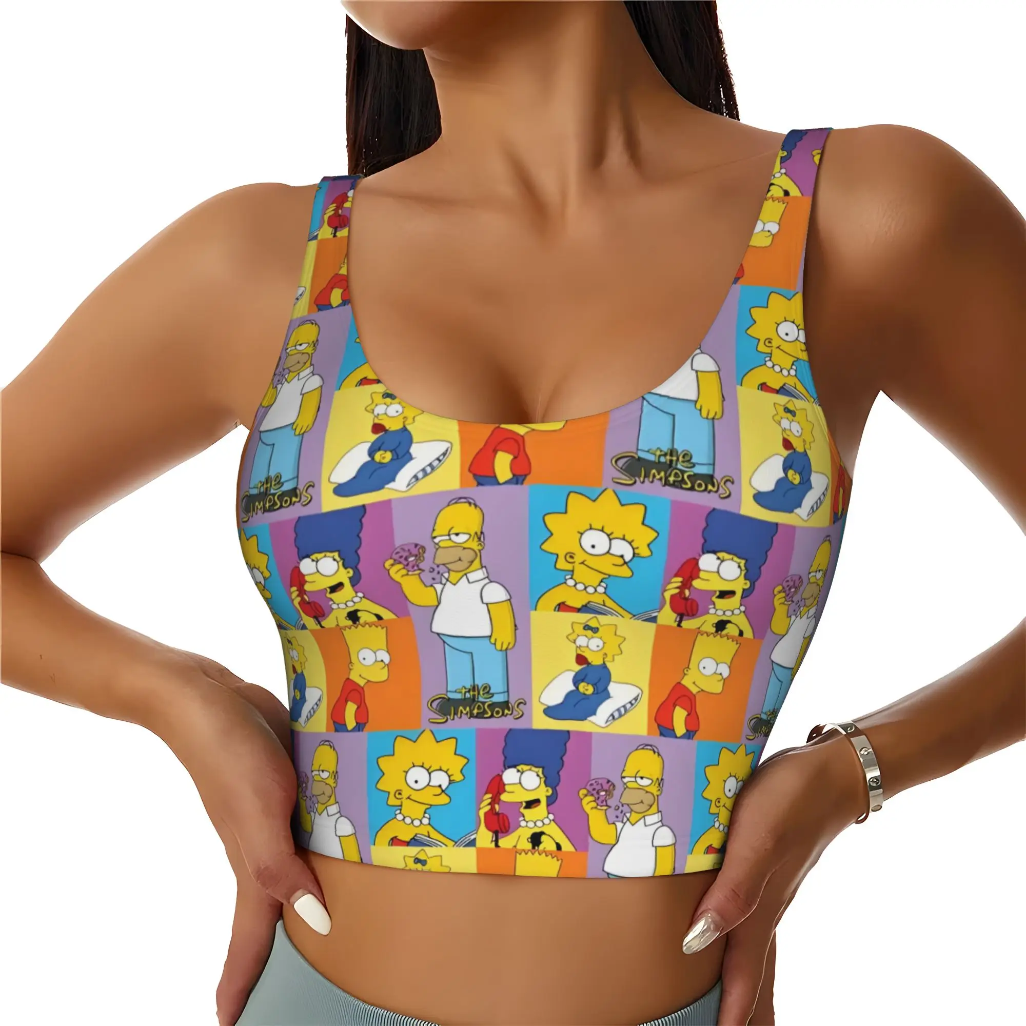 camisetas-cropped-personalizadas-de-anime-s-simpson-para-mulheres-sutias-esportivos-de-corrida-com-estampa-do-homer
