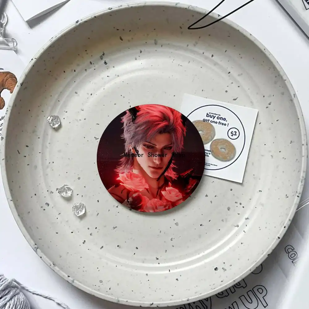 Sylus Love Game Love And Deepspace Badges Anime Round Laser Badge Cartoon Brooch Clothes Backpack Accessories Lapel #4