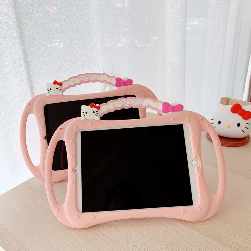 

Чехол для iPad с рисунком «Hello Kitty» для 10,9 дюймов, чехол для Air4 5 Pro, 11 дюймов, мягкий силиконовый чехол 360 ° Вращающаяся опорная крышка