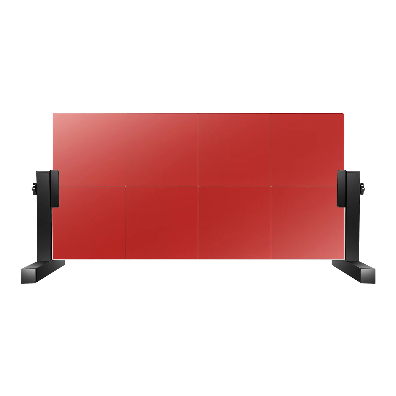Tafeltennis Rebound Board Rebounder met 8 rode rubberen Pingpong Return Board Zelftrainingsapparatuur 360 °   Verstelbaar 66,5*33,5cm