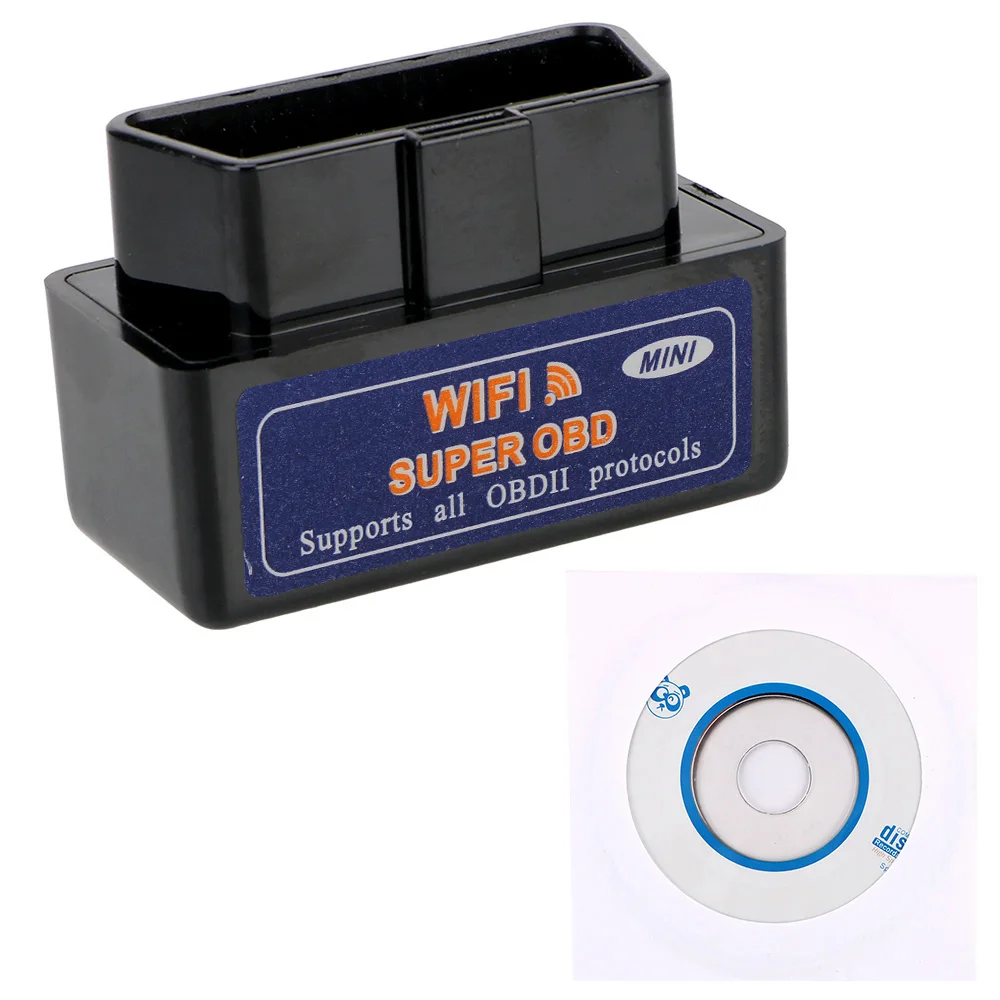 أداة تشخيص ELM327 OBD2 مصغرة ، تعمل على IOS و Android ، أجهزة WiFi ، واجهة V1.5