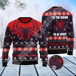 Weihnachten Strick pullover Graffiti Tattoo Retro Vintage Sweatshirts 3dprint Unisex Pullover Harajuku lässig lustig Langarm 18