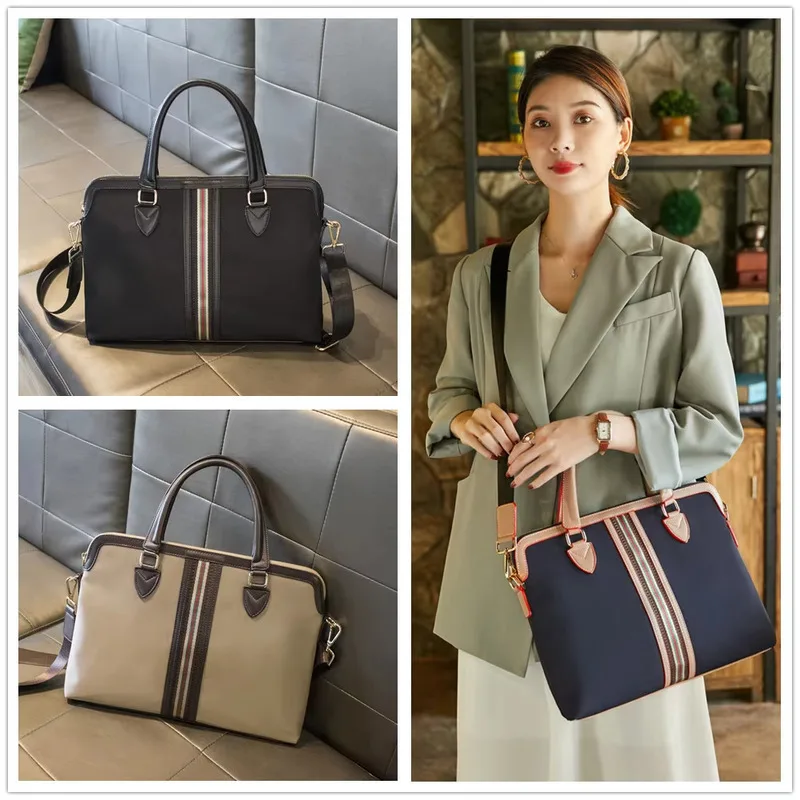 

Luxury Designer Women's Shoulder & Crossbody Bag for Office Work - High-Quality Nylon 2025 Fashion Trend Handbag Purse
