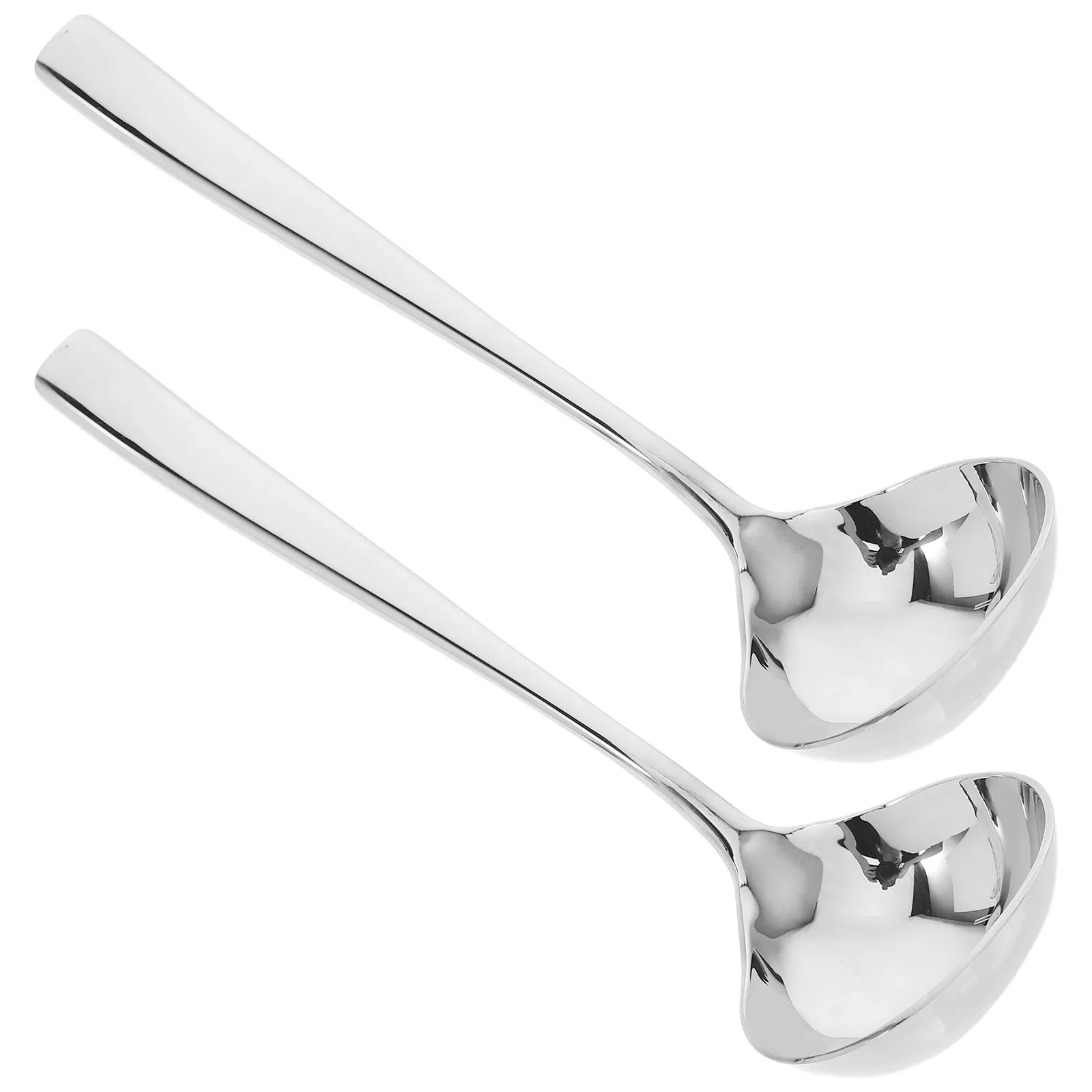 

Набор из 2-х многофункциональных половников из нержавеющей стали для соусов, супов, заправок, перемешивания и наливания, с удлиненной ручкой