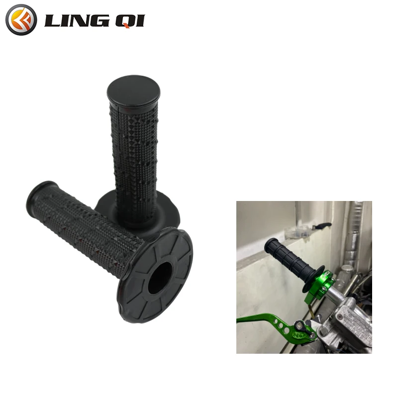 

LING QI 7/8'' 22mm Motorcycle Grip Rubber For CRF YZF KXF SXF SSR SDG BSE Dirt Pit Bike Motorcycle YAMHA HODA KT Universal