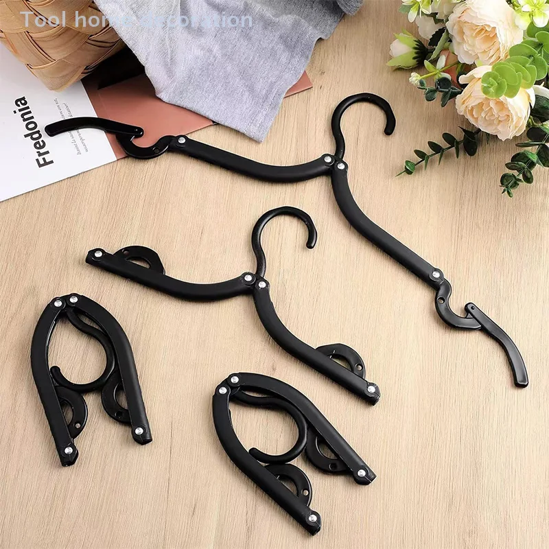 Perchas de viaje de 20 piezas, organizador de perchas de viaje plegable portátil, accesorios de plástico para crucero, estante colgante de ropa esencial