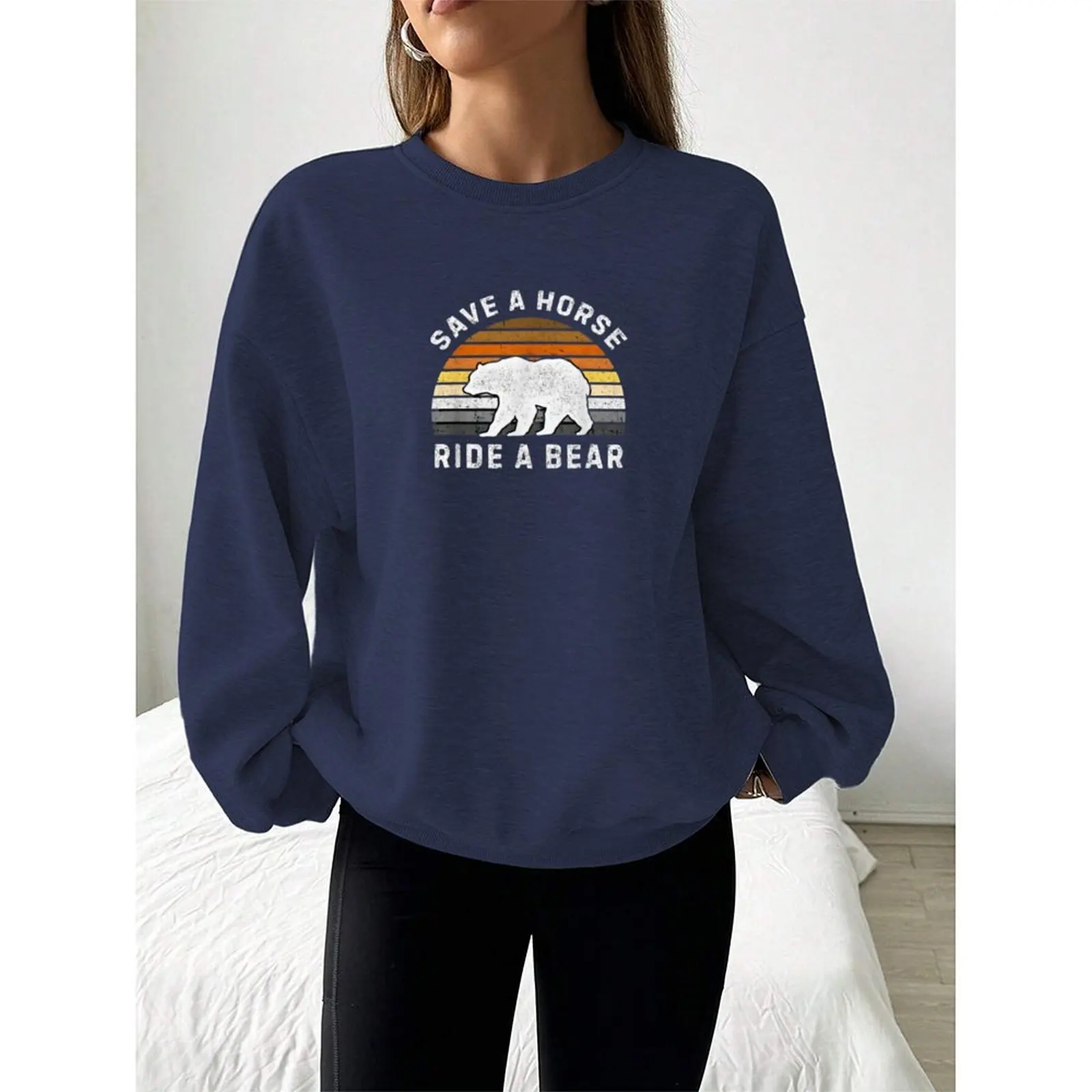 Maglione da donna Felpe Velluto Inverno Casual Stampa dipinta a spruzzo Colorato Pullover a maniche lunghe Abiti da donna autunnali