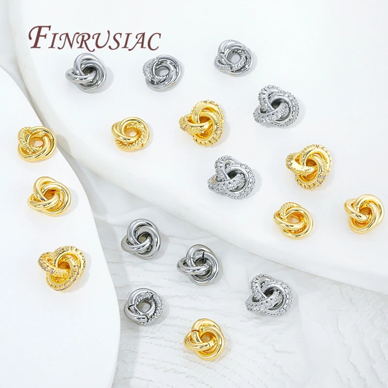 2/4 Stück 18K vergoldete Messing-Twist-Perlen für Armbänder, Metall-Trennperlen, Abstandhalterperlen für die Schmuckherstellung, DIY-Zubehör – Detail 16