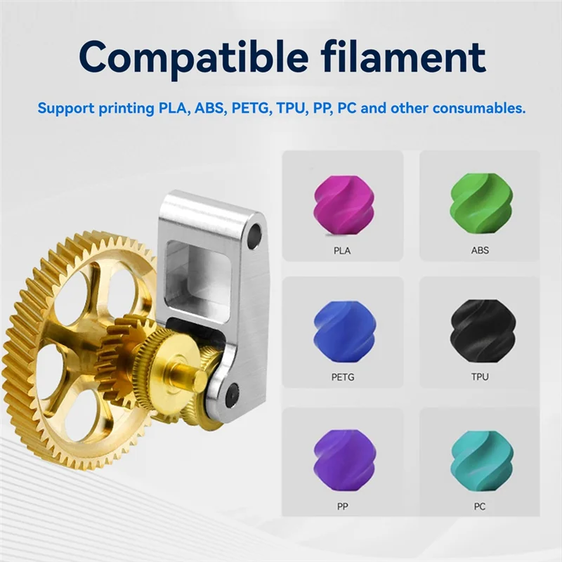 

ABZW DLC Nanocoated Extrusion Gold Gear Assembly Forbambu Lab P1P, P1S, X1C 3D Printer Upgrade 3D Printer Parts
