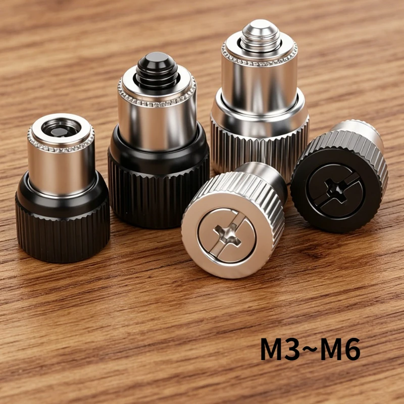 PF21/PF22 M3 M4 M5 M6 Stainless Steel/Aluminum Pressure Riveting Type Loose Screw Does Not Come Out Of Hand Twist Spring Screw