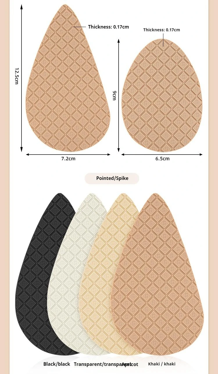 Reparaturset für Gummisohlen, rutschfest, verschleißfest, selbstklebender Sohlenschutz, geeignet für Schuhe mit hohen Absätzen und Sneaker. – Detail 2