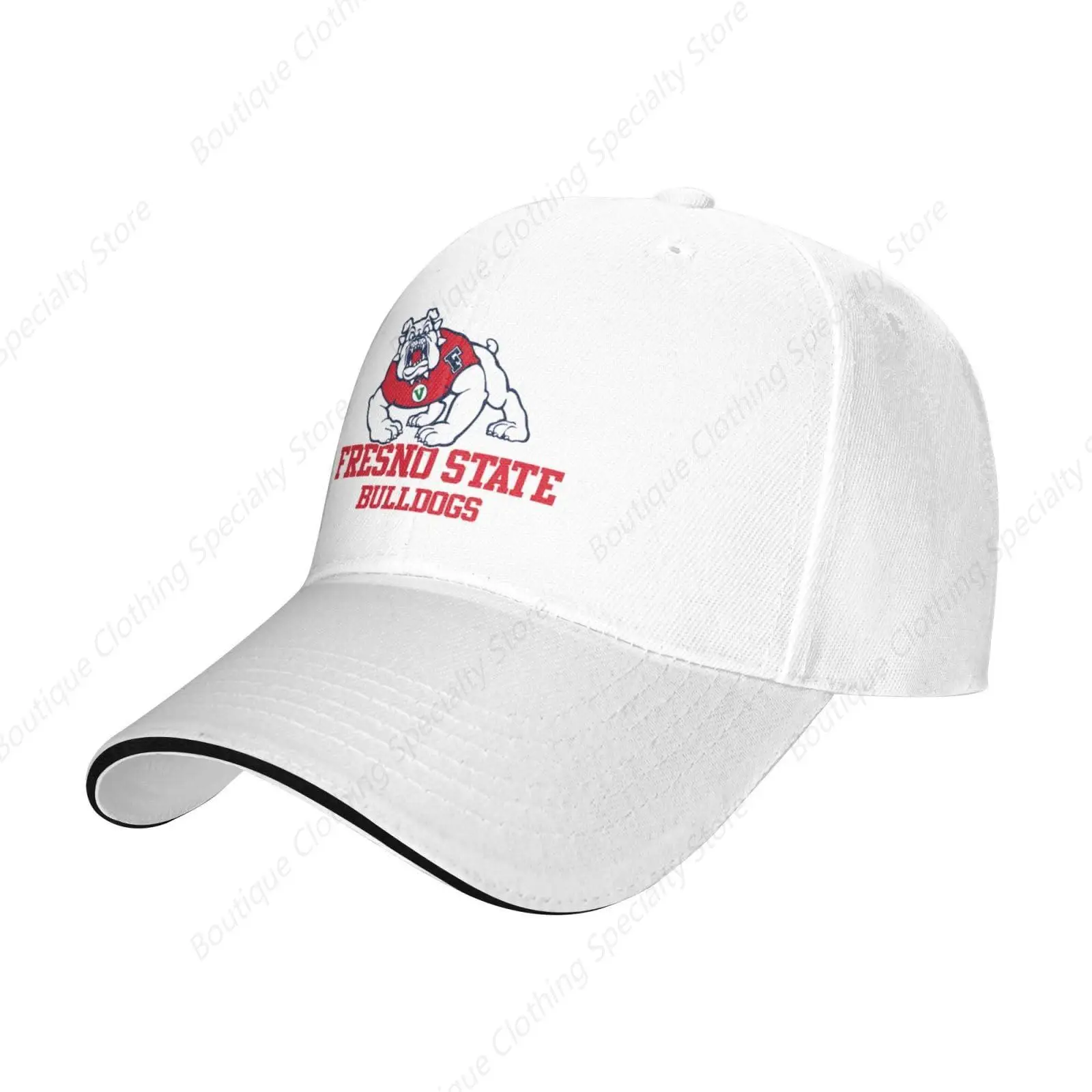 Fresno State- Bulldogs Sandwich Cap Unisex Classic Baseball Capunisex Adjustable Casquette Dad Hat Pink