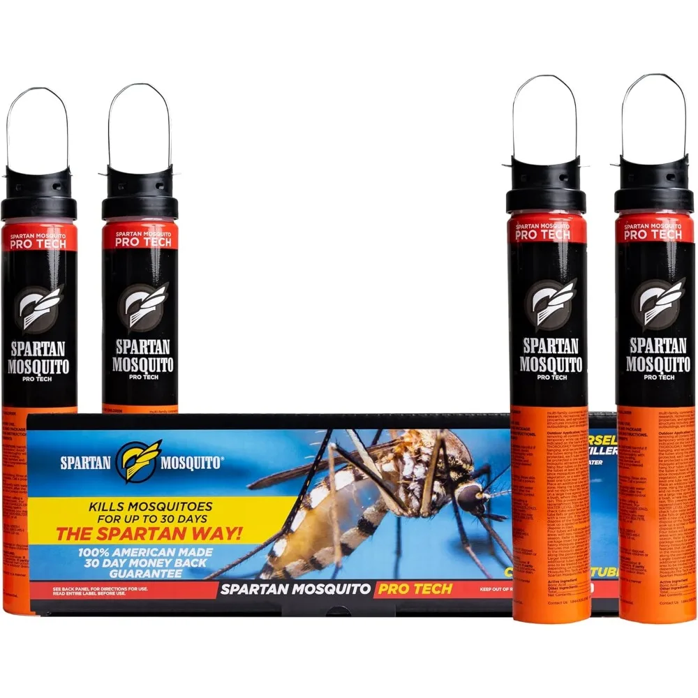 

Профессиональная система борьбы с комарами для участка площадью в один акр: четыре трубки, две коробки, сделано в США