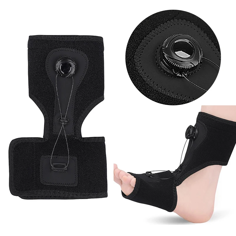 1pc Adjustable Plantar Fasciitis Night Foot Splint Drop Orthotic Brace Elastic Dorsal Night Splint Foot Care Tool Ligament Belt