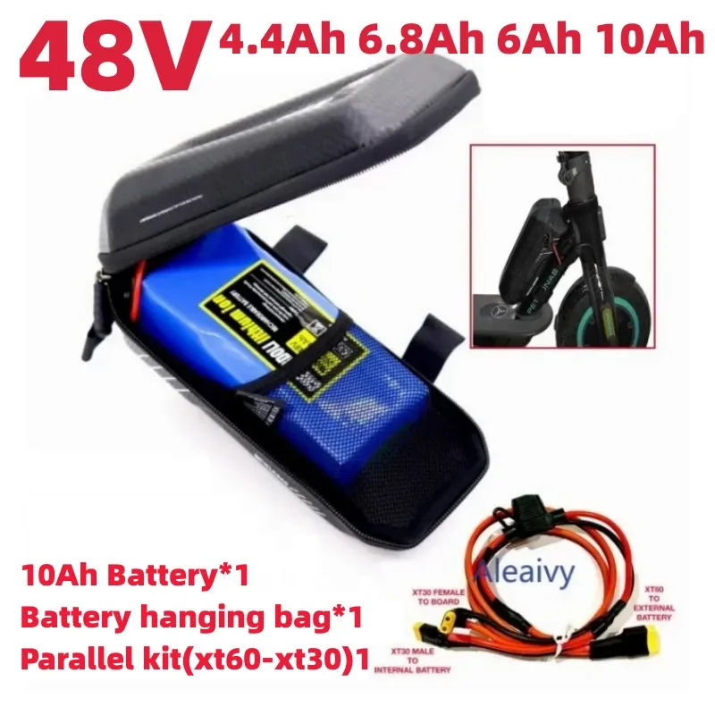 

48V Battery 36V 4.4Ah 6.8Ah 6Ah 10Ah for Paralleling Extra Expansion FOR XiaoMi M365 1s Pro Mi3 Ninebot Max G30 With Battery Bag