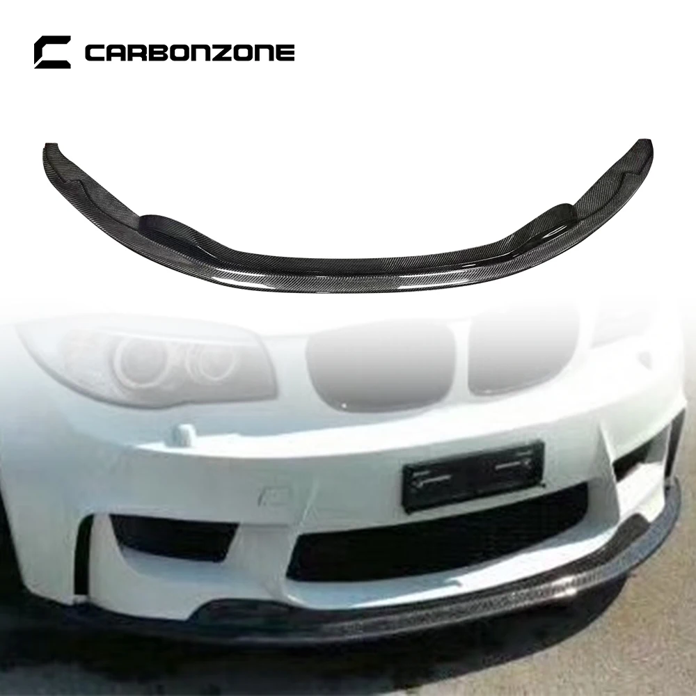 Carbon Fiber Front Bumper Diffuser Lip for BMW E82 Splitter Body Kit Car Accessories