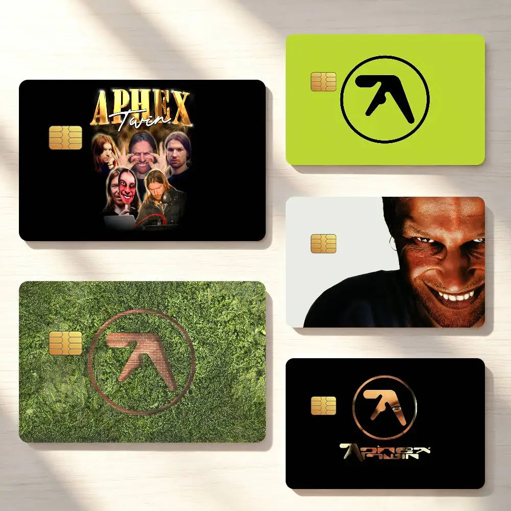 Band DJ  A-Aphex T-Twin Music Credit Card Sticker Waterproof Anti-Scratch 4PCS Bank Debit Traffic Cover Decoration