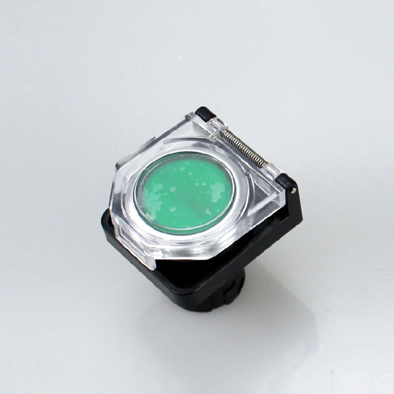 Round Button Switch Protective Cover Guard Spring Hinged Case Cover Protector, Safety, Black Clear, Hole Diameter 22 mm
