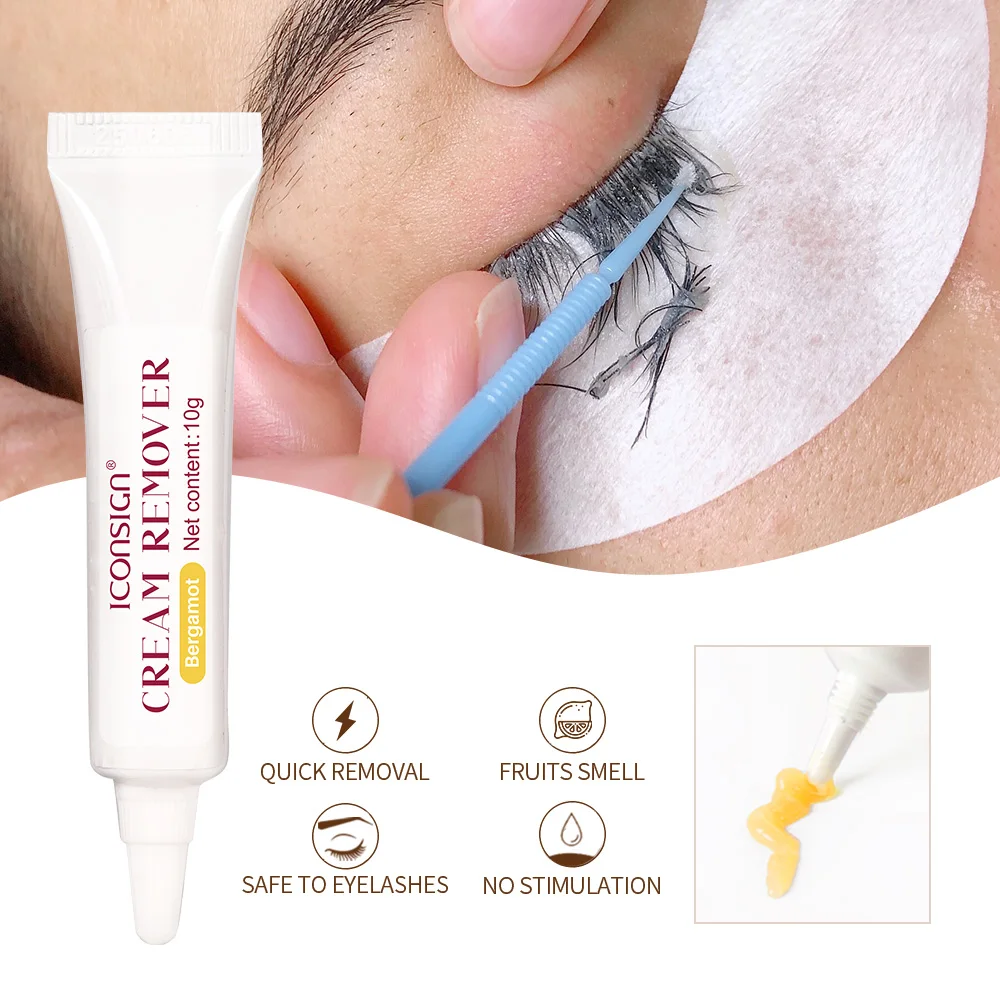 ﻿ ICONSIGN New Arrival Eyelash Extension Remover Plant Extraction Nourishing Essential Oil Quickly Glue Removing Paste Make up