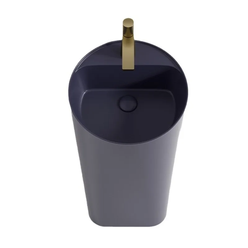 Small apartment floor-to-ceiling, washbasin ceramic integrated column