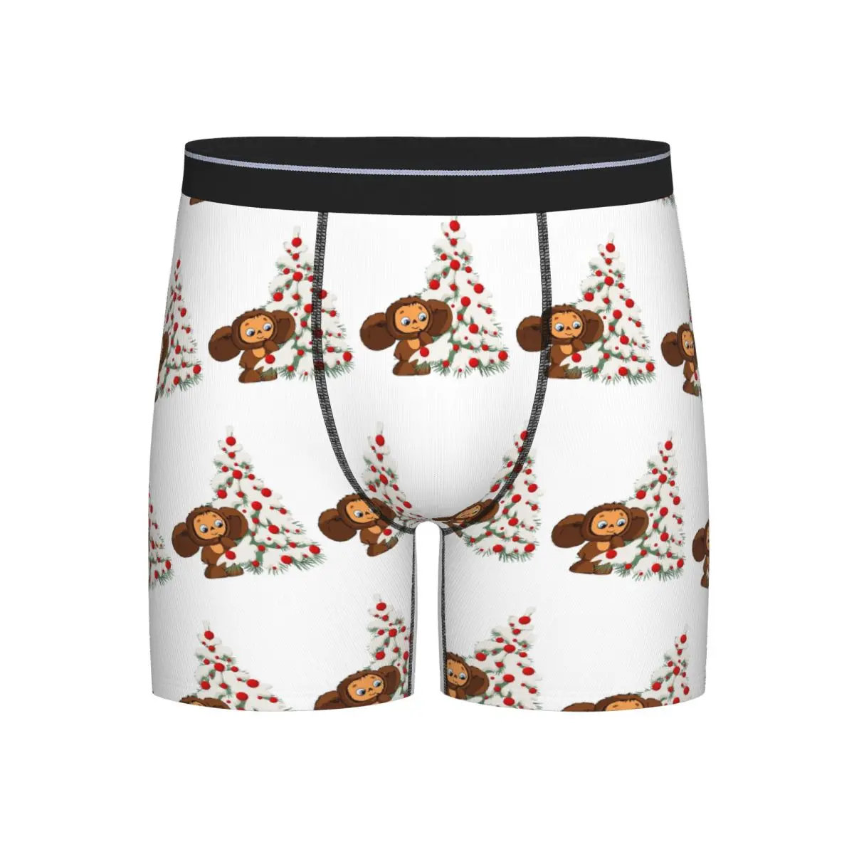 

Long Boxer Underpants Shorts Cheburashka Panties Men Ventilate Underwear for Homme Man Boyfriend Gift