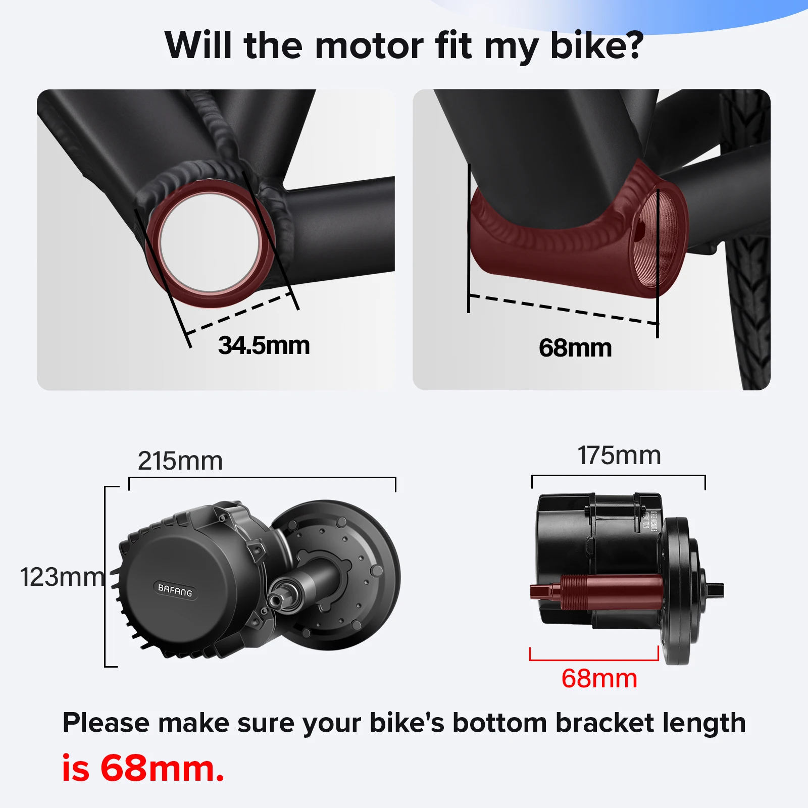 Kit de Motor Bafang M615 G320, - Bafang Bbshd 1000W Conversion Kit reseña y precio