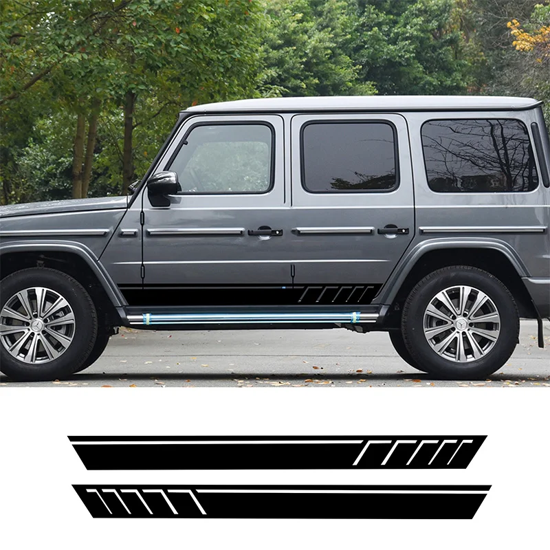 

For Mercedes-Benz G63AMG car sticker body latte W463 G500 class 463 side skirt sticker G350D