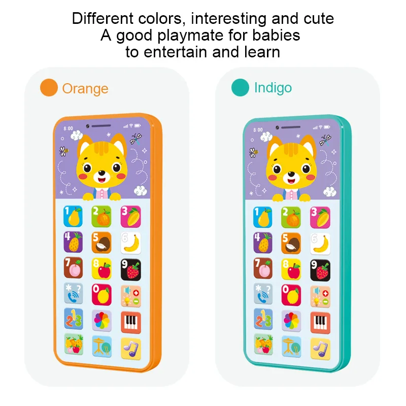 Kinder Englisch Handy Spielzeug Yphone Simulation Telefon frühe Bildung pädagogische Englisch wiederauf ladbare Lernmaschine