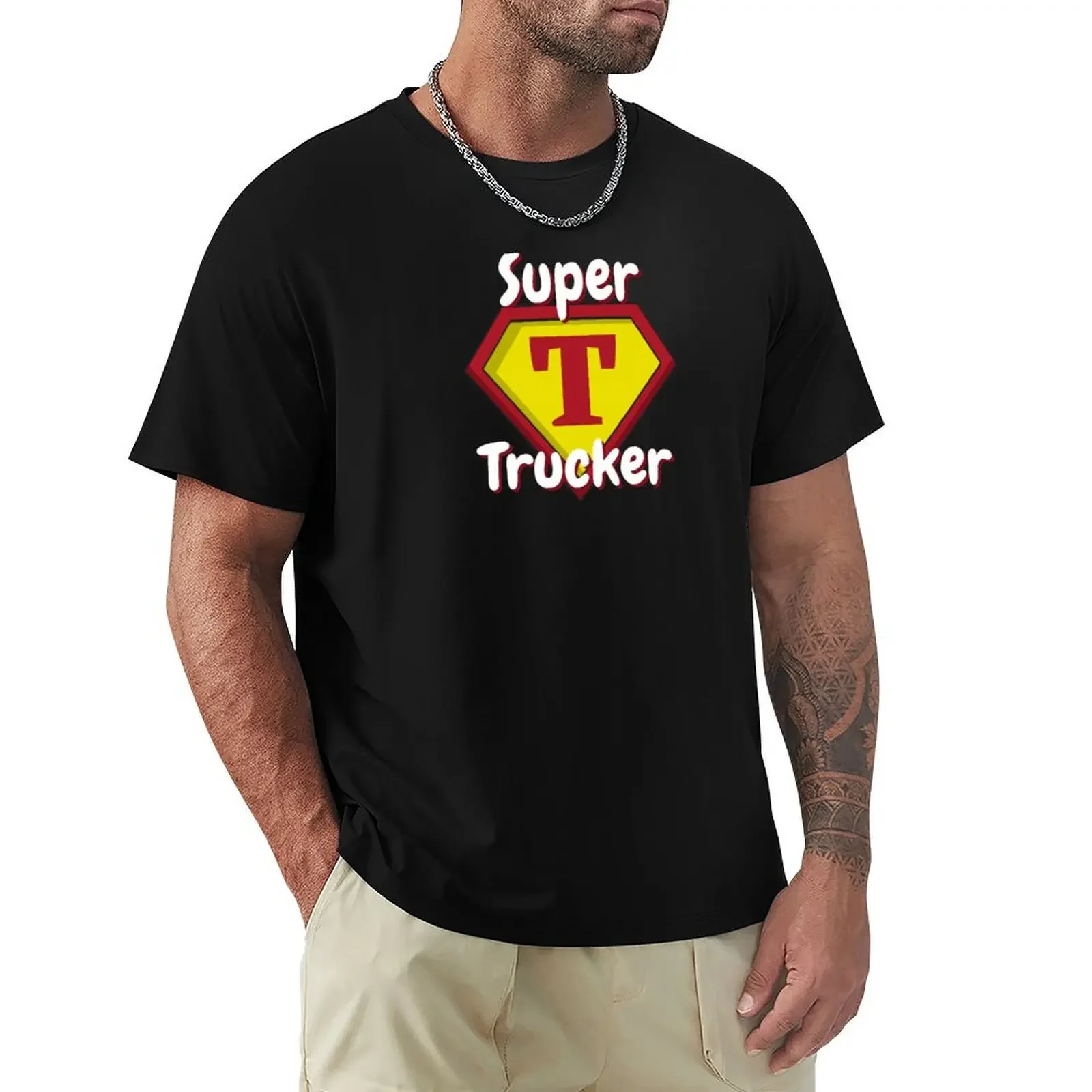 Super Trucker Truck Driver T-Shirt sports fans vintage anime shirt tees shirts graphic tees t shirts men