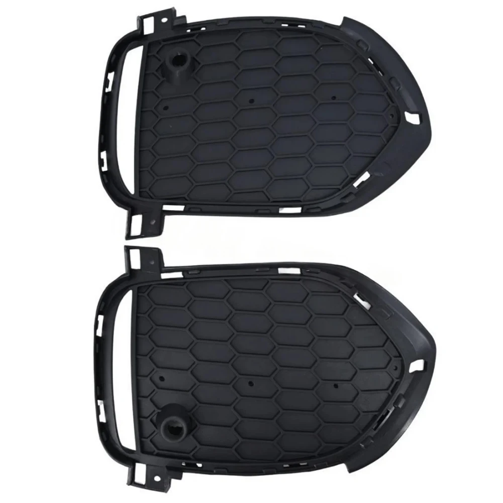 

1Pair Car Front Bumper Fog Light Lamp Bezel Frame Cover Grille Shell Cap Hood Lid For BMW X5 2014-2018 51118064635