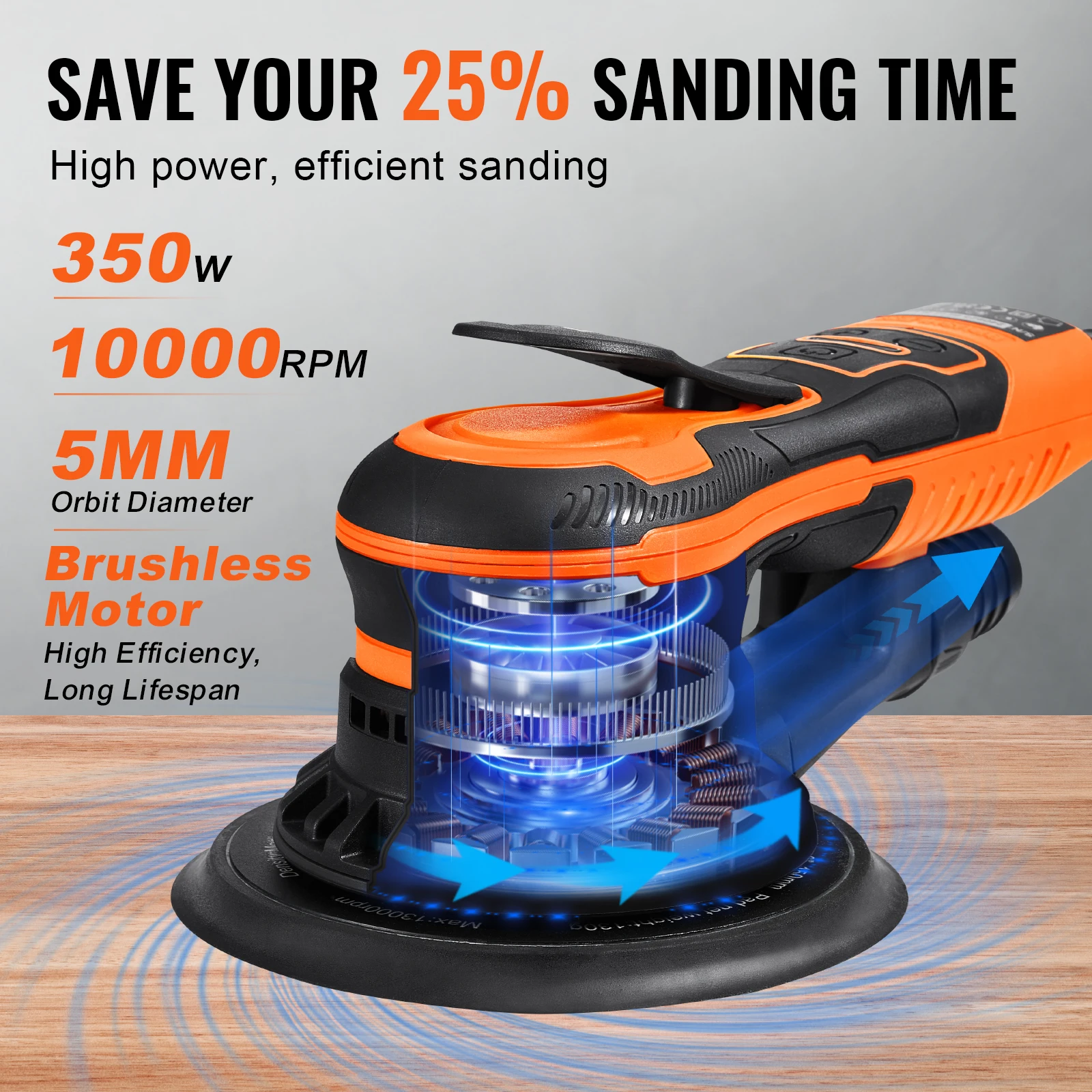 350W Brushless 10000 PRM 6 Var - Power Tools Sander review and price