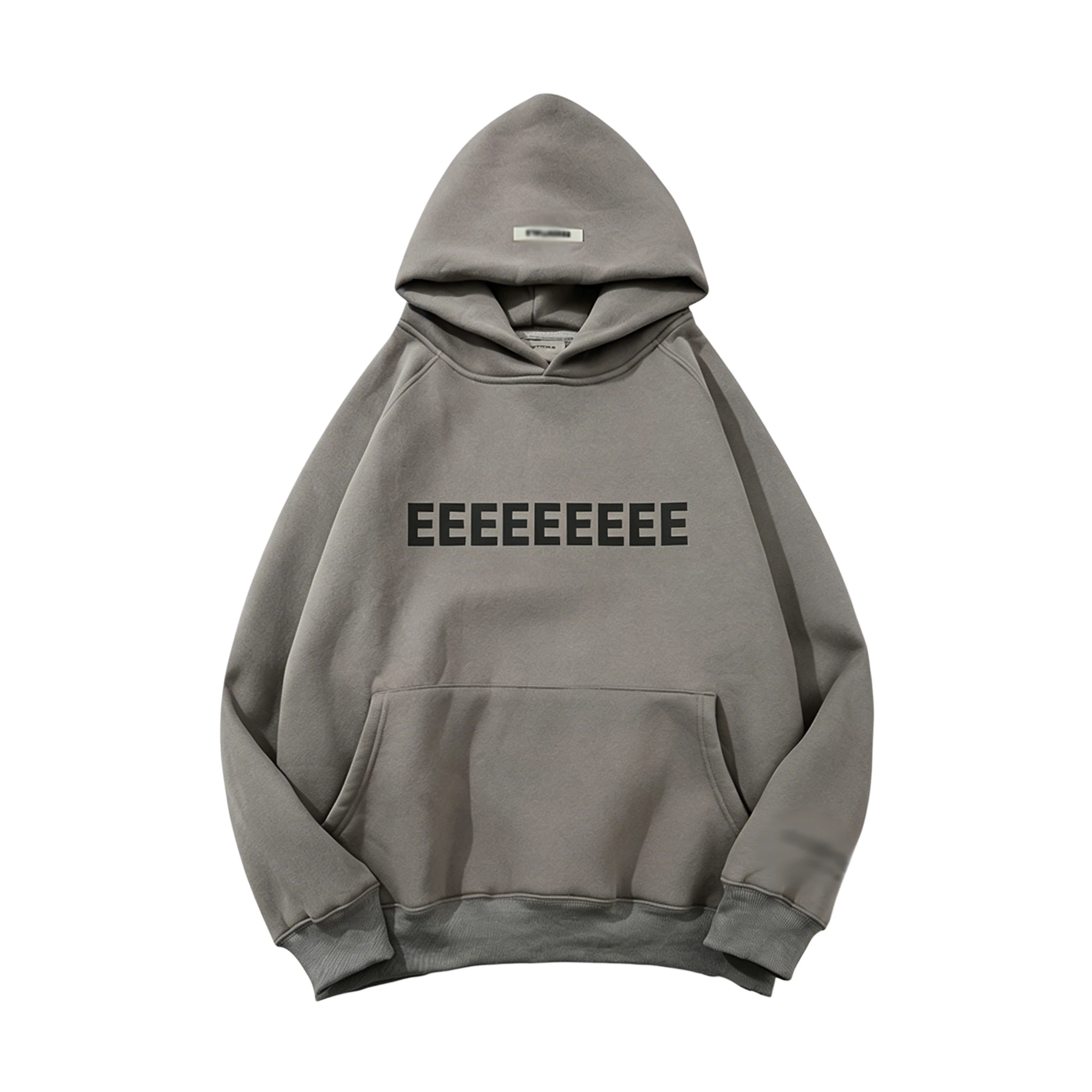 FW21 Classic Brand Double Line Men's Hoodies Luxury Silicone Letter with Tag Hoodies High Street Couple Sweatshirt Tracksuit - view 6