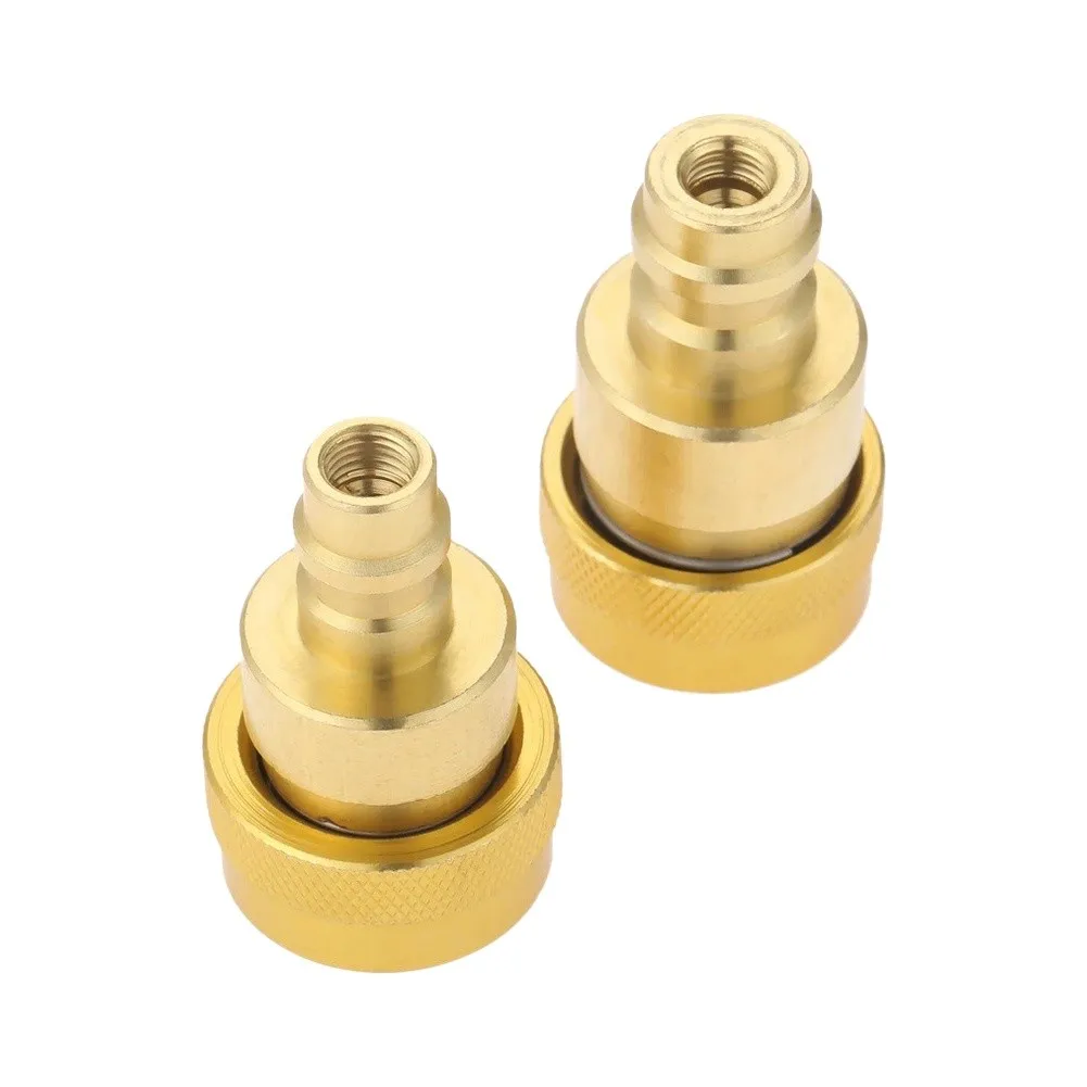 Air Conditioner to For R1234yf Converter Kit with Quick-Connect Filling Valve Brass High Low Pressure Connectors