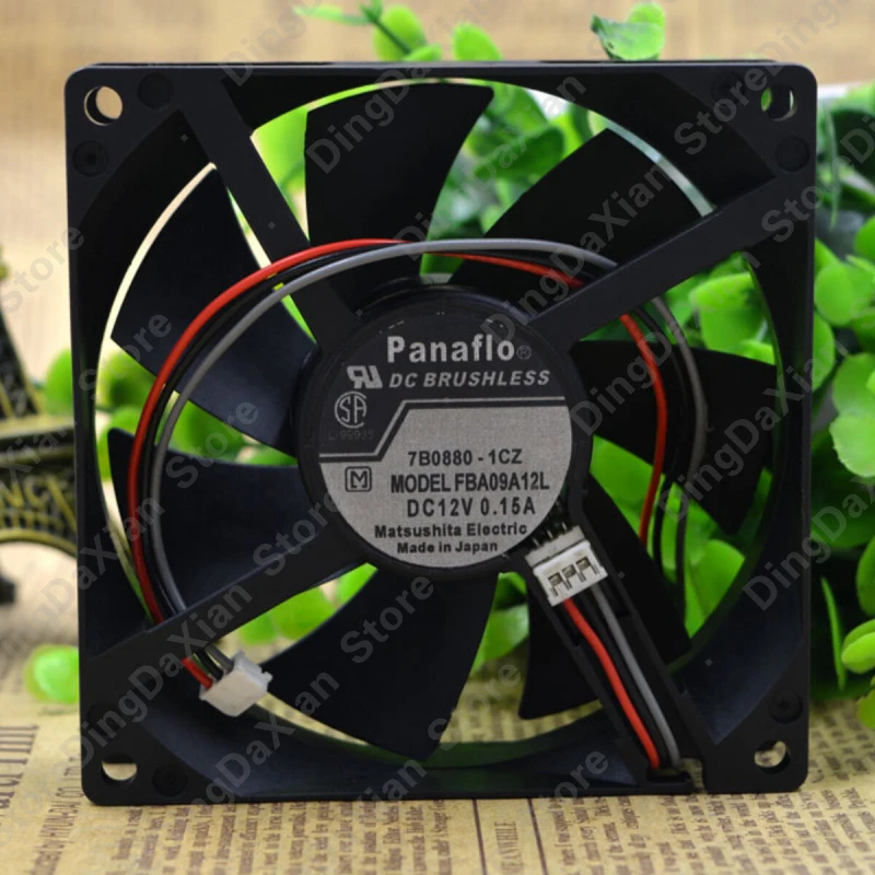 l 1PCS For PANAFLO FBA09A12L | 12V 0.15A Mute Industrial Chassis Fan 92×92×25mm 9CM