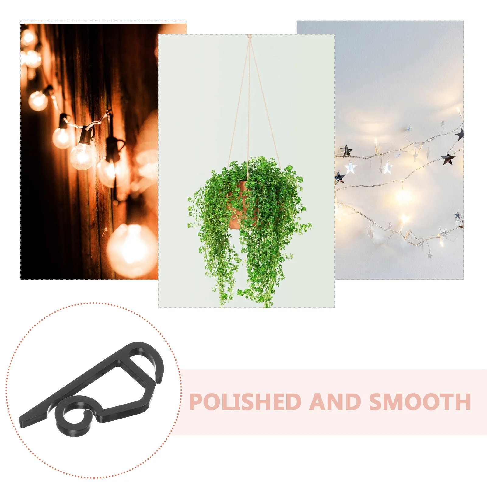 

50Pcs Outdoor Christmas Light Clips Gutter Clips Heavy Duty Weatherproof Hooks for Hanging String Lights Roof Patio Decorations