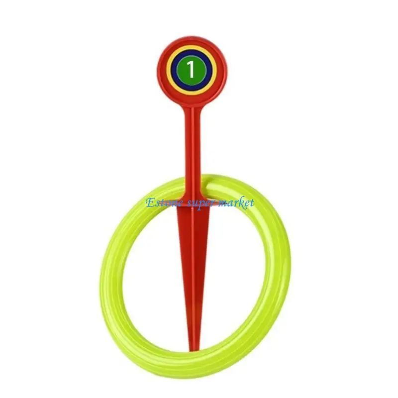 090B 5 Bright Rings 5 Posts Outdoor Activity Set Stimulates Creativity 3+ Years Old