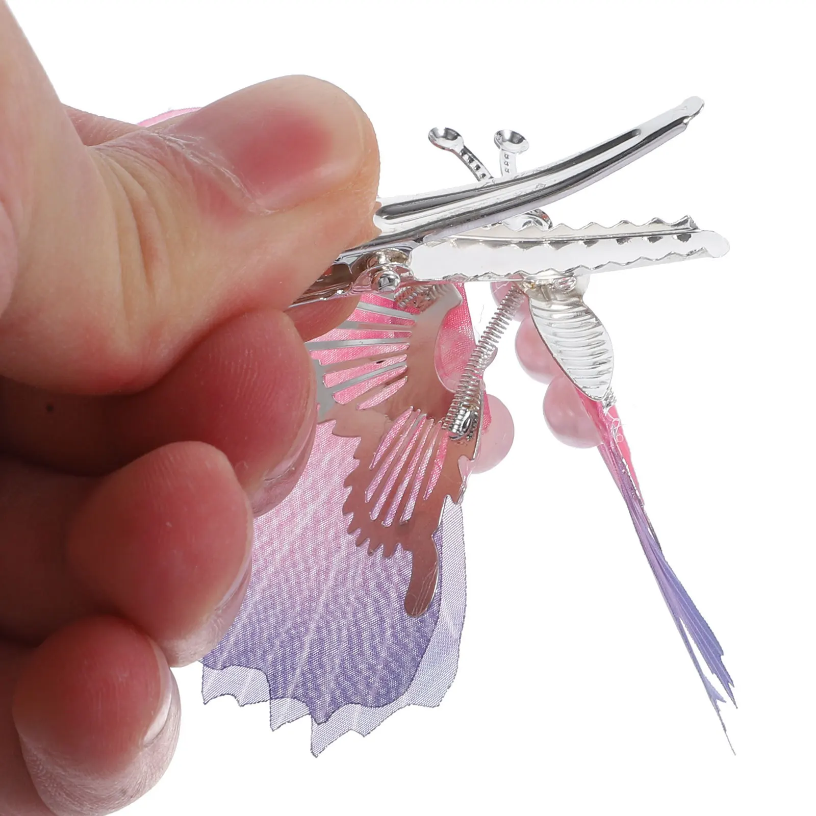 

2Pcs Moving Butterfly Hair Clips Small Clips Hairpin Hair Accessories for Teens Prom Party Daily Style