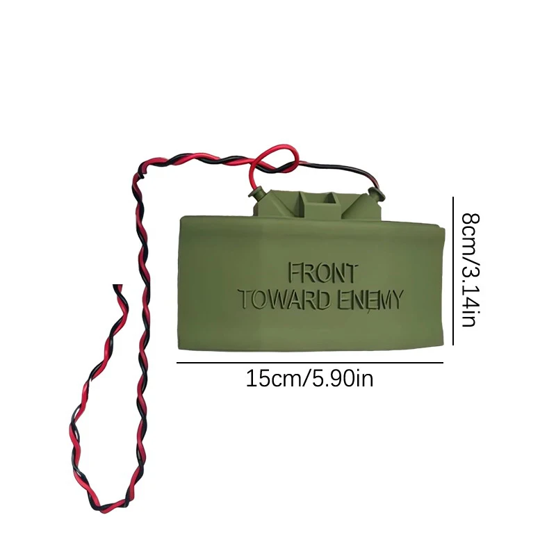 1Pcs Ring Cam Claymore Mine Doorbell Ornament Front Facing Enemy Fake Mine Spoof Prop Don\'t Disturb Mine Replica Doorbell