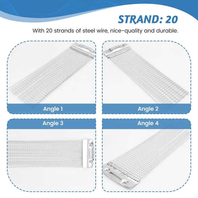 Half Design Steel Snare Wire Drum Spring for Children Snare Cajon Box Drums 20 StrandA09G