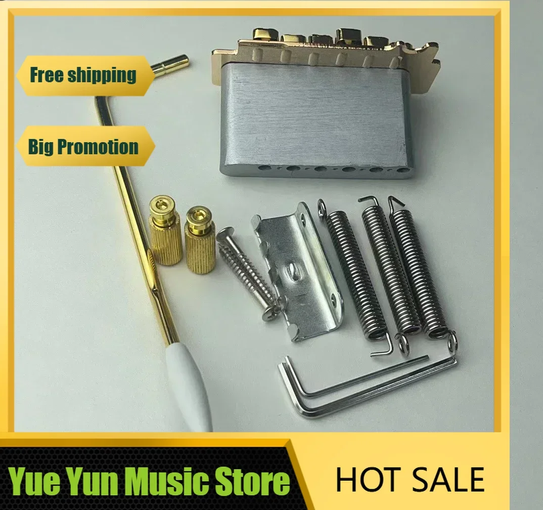 

-Discount Hot Sale--Wilkinson Licensed Knife Edge Type 2 Back Point Double Swing Electric Guitar Tremolo Bridge WOV10 Gold